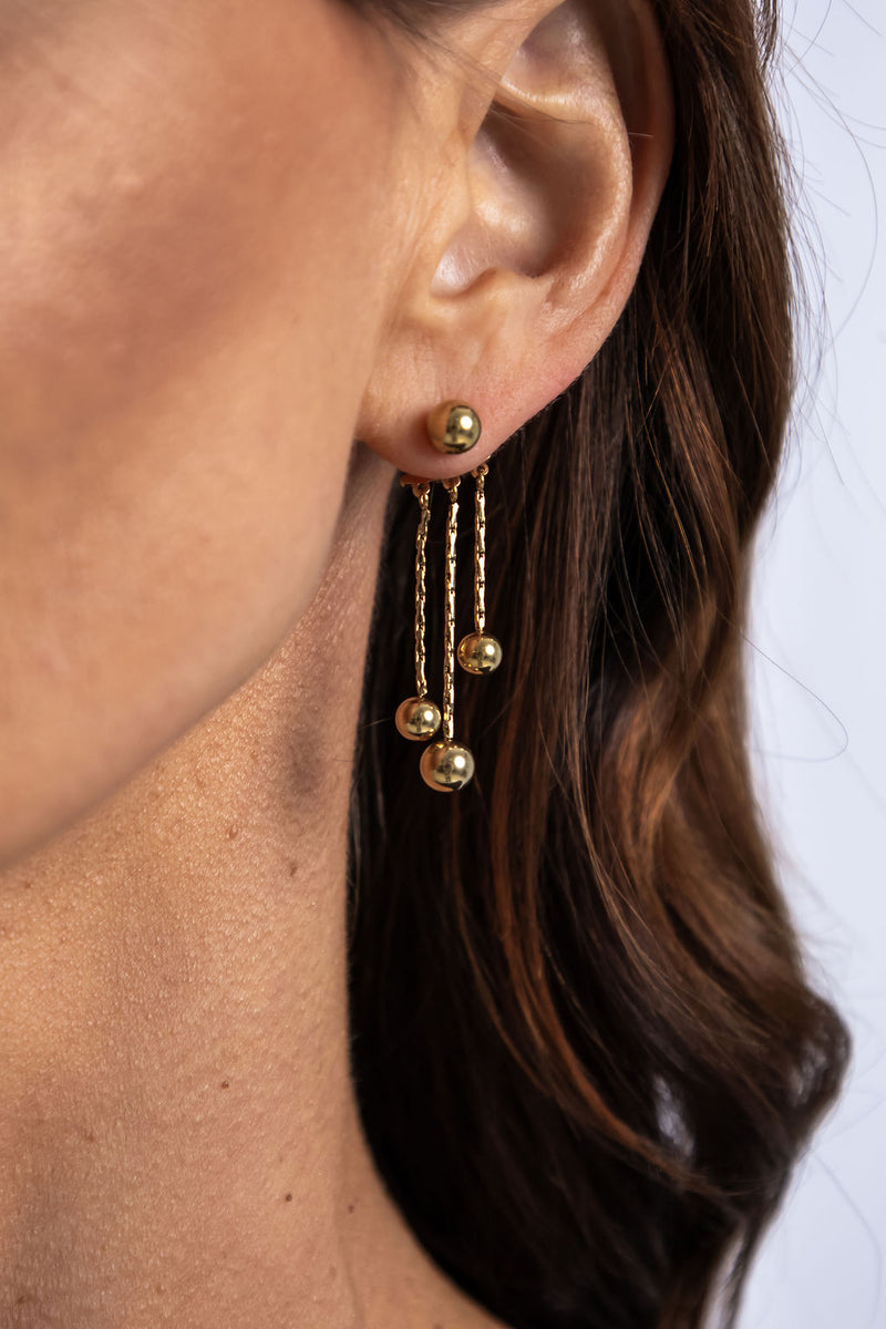 Elise Drop Earrings - Gold - The Self Styler