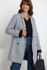 Valentina Coat - Black and White - The Self Styler