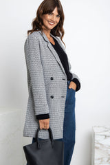 Valentina Coat - Black and White - The Self Styler