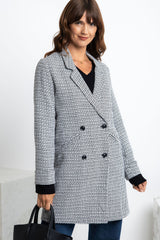 Valentina Coat - Black and White - The Self Styler