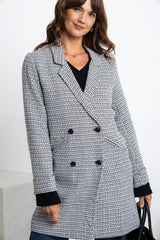 Valentina Coat - Black and White - The Self Styler