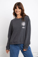 Siren Long Sleeve Graphic Top - Mermaid Print - The Self Styler