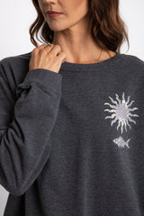 Siren Long Sleeve Graphic Top - Mermaid Print - The Self Styler
