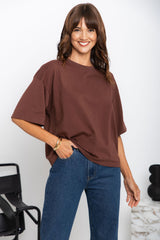 Koah Boxy-Fit Tee - Chocolate - The Self Styler