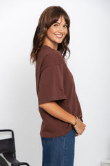 Koah Boxy-Fit Tee - Chocolate - The Self Styler