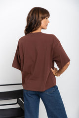 Koah Boxy-Fit Tee - Chocolate - The Self Styler