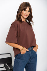 Koah Boxy-Fit Tee - Chocolate - The Self Styler