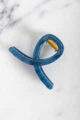 Leah Loop Claw Clip - Blue - The Self Styler