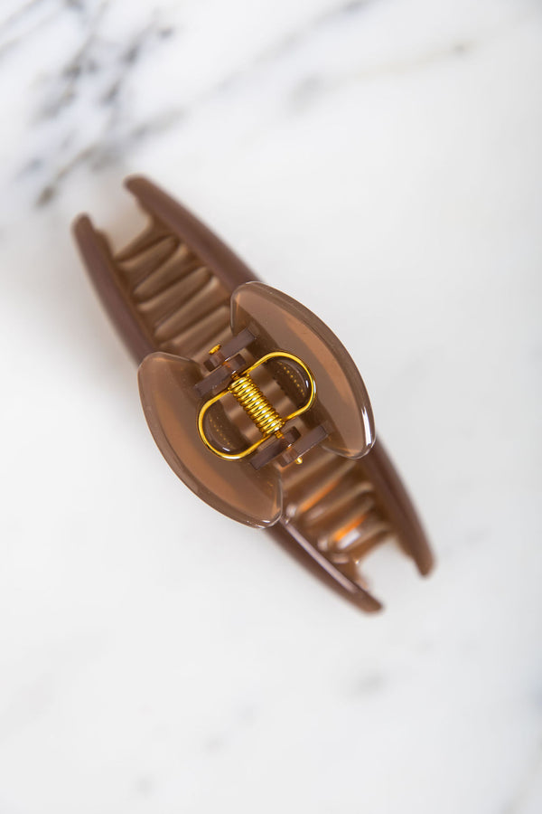Suki Claw Hair Clip - Opaque Toffee - The Self Styler