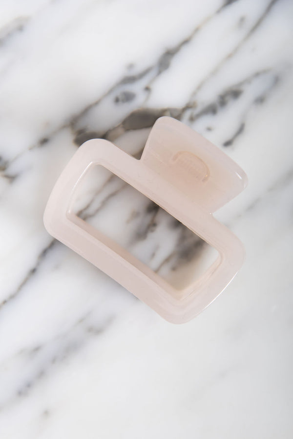 Harriet Claw Clip - Milky White - The Self Styler