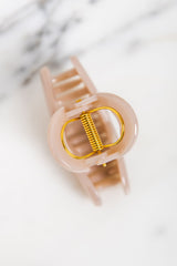 Harlow Heart Claw Clip - Nude - The Self Styler