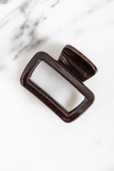 Harriet Claw Clip - Dark Brown - The Self Styler