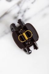 Harriet Claw Clip - Dark Brown - The Self Styler
