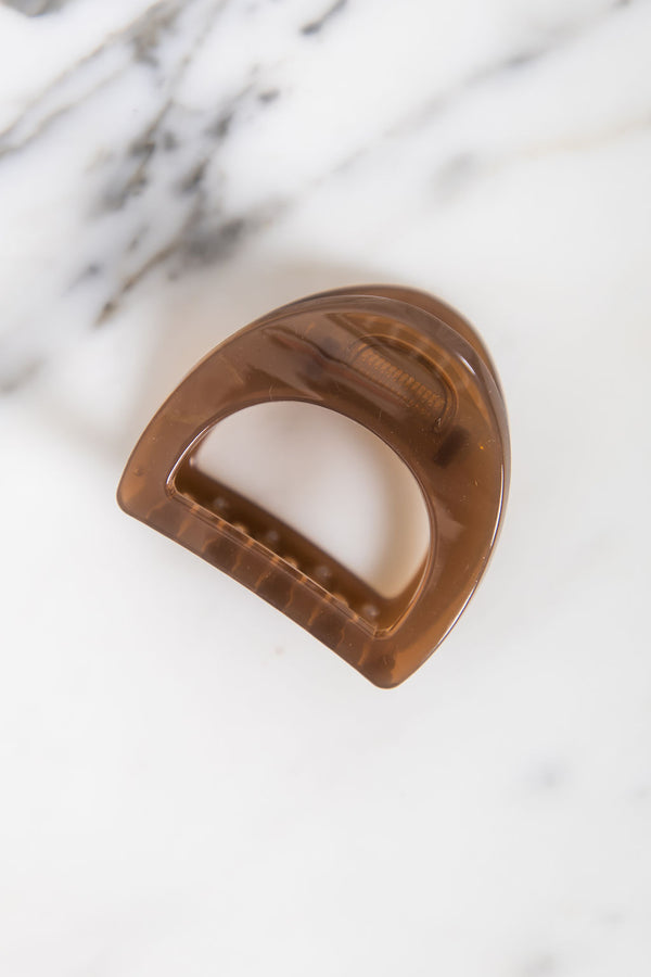 Ava Claw Clip - Brown - The Self Styler