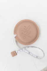 The Self Styler Retractable Measuring Tape - Faux Leather - Beige - The Self Styler