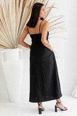 Oaklynn Maxi Dress - Black - The Self Styler