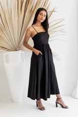 Oaklynn Maxi Dress - Black - The Self Styler