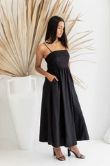 Oaklynn Maxi Dress - Black - The Self Styler