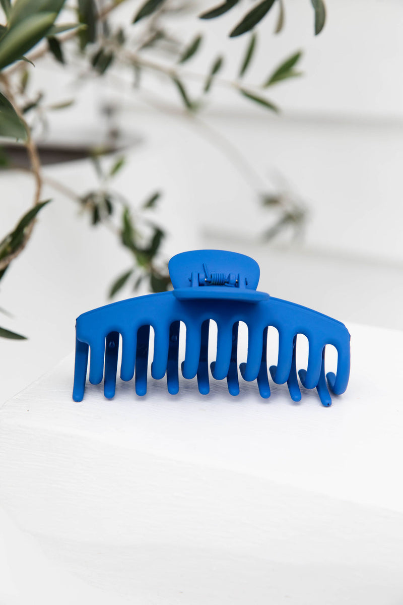 Regina Claw Clip - Cobalt Blue - The Self Styler