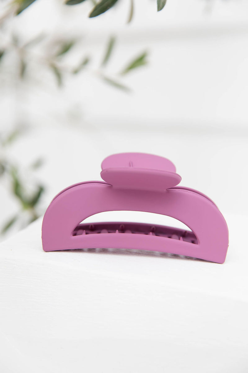 Alma Claw Clip - Grape Purple - The Self Styler