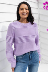 1 Arlo Chunky Sweater - Lilac - The Self Styler