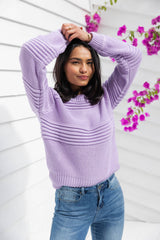 1 Arlo Chunky Sweater - Lilac - The Self Styler
