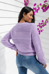 1 Arlo Chunky Sweater - Lilac - The Self Styler