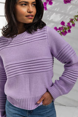 1 Arlo Chunky Sweater - Lilac - The Self Styler