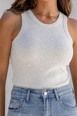Lexi Singlet - Grey Marle - The Self Styler