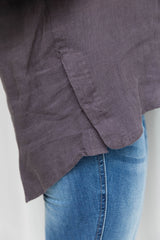 York Linen Shirt - Charcoal - The Self Styler