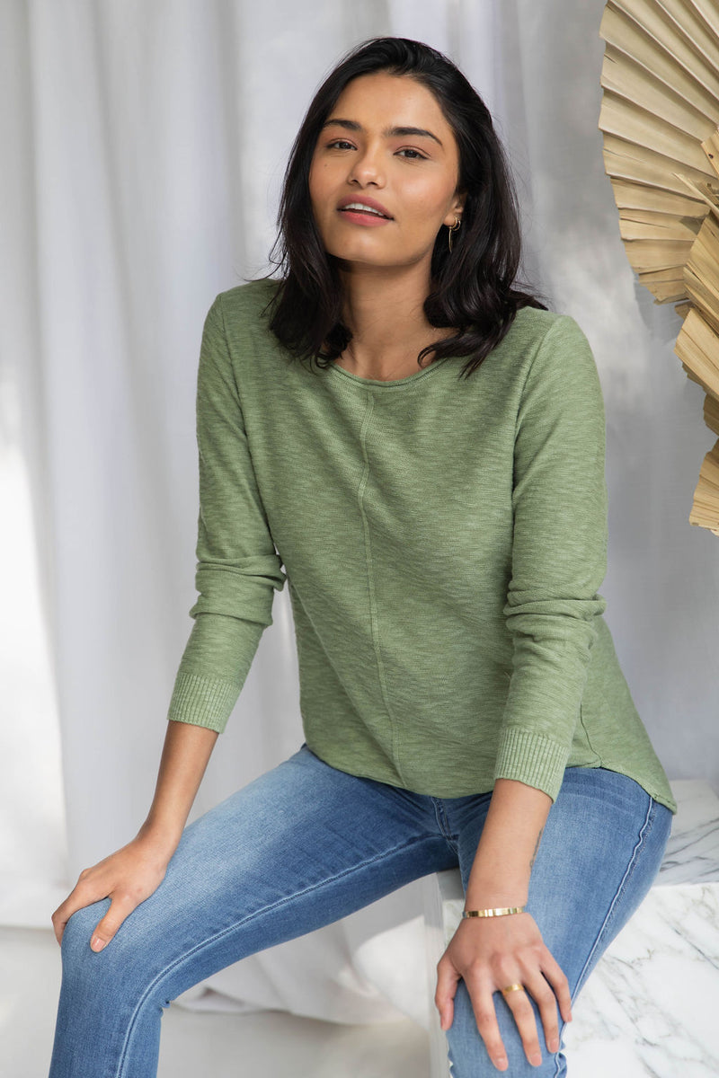 Sacha Knit Crop - Pistachio - The Self Styler