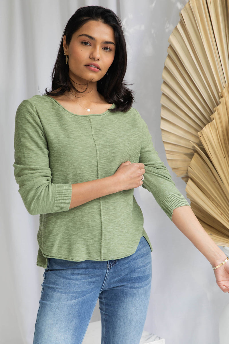 Sacha Knit Crop - Pistachio - The Self Styler