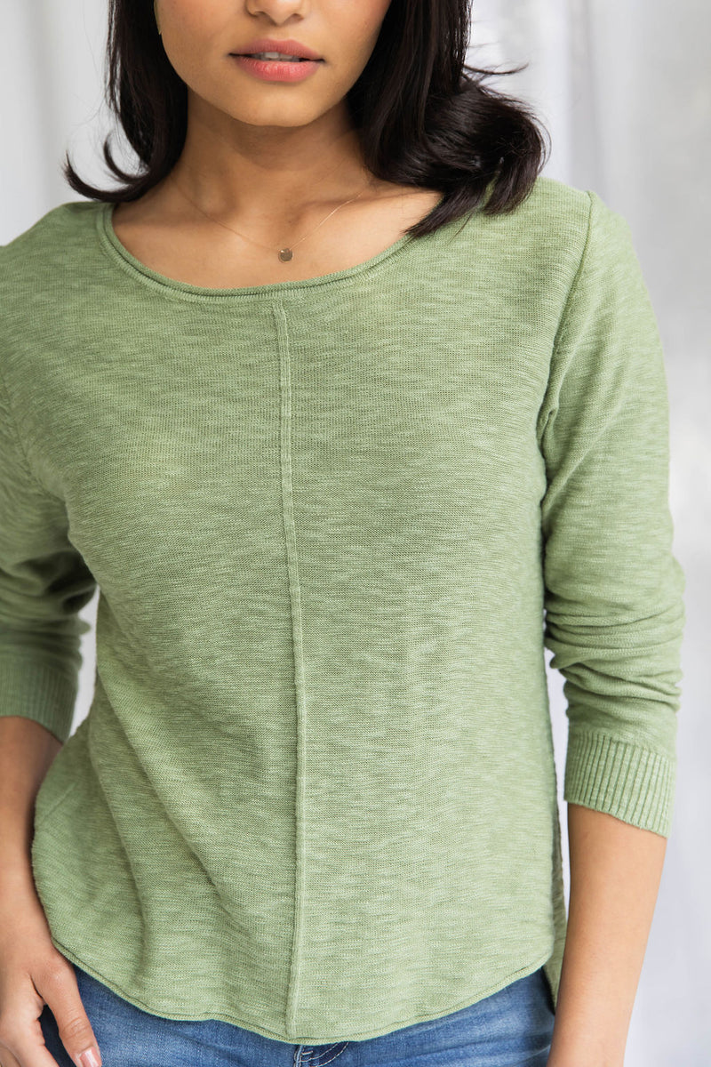 Sacha Knit Crop - Pistachio - The Self Styler