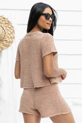 Jordan Knit Shorts - Mocha - The Self Styler