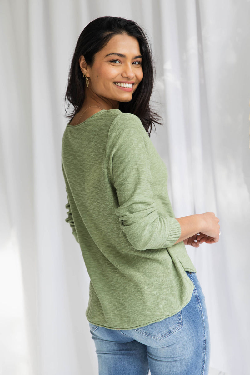 Sacha Knit Crop - Pistachio - The Self Styler