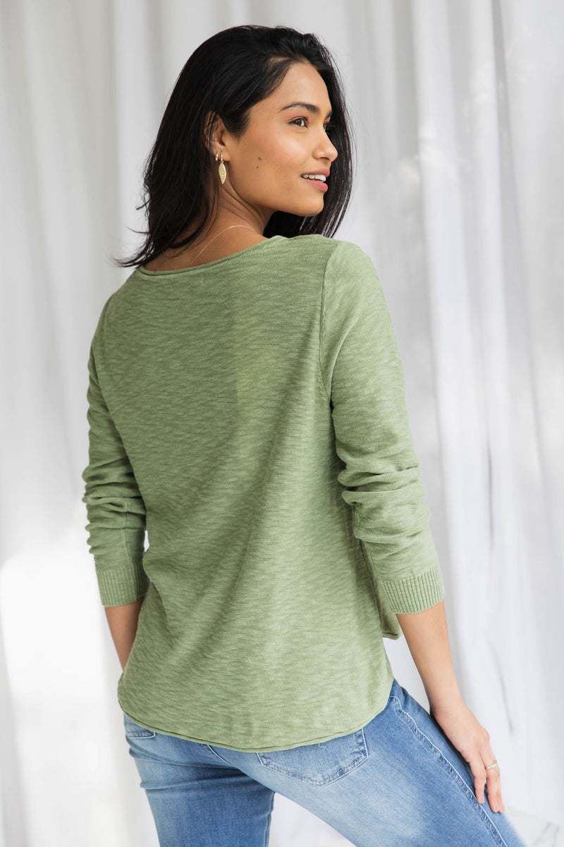 Sacha Knit Crop - Pistachio - The Self Styler
