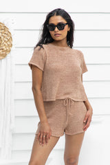 Jordan Knit Shorts - Mocha - The Self Styler