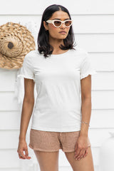 Remy Ruffle Top - White - The Self Styler