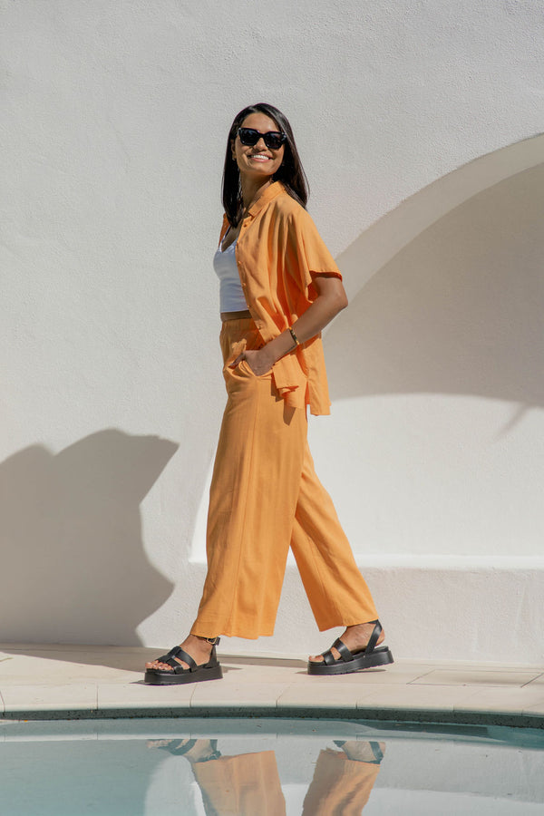 Pablo Shirt - Sunset Orange - Girl And The Sun - The Self Styler