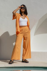 Natalie Pants - Sunset Orange - Girl And The Sun - The Self Styler