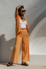 Natalie Pants - Sunset Orange - Girl And The Sun - The Self Styler