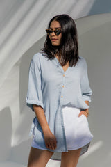 Eva Shirt - Blue Stripe - The Self Styler