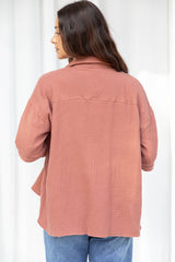 Silas Cheesecloth Cotton Shirt - Mocha Mousse - The Self Styler