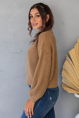 Felix Knit Sweater - Tan - The Self Styler