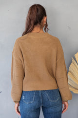 Felix Knit Sweater - Tan - The Self Styler