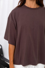 Koah Boxy-Fit Tee - Espresso Brown