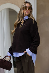 Mara Knit Jumper - Chocolate