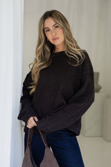 Mara Knit Jumper - Chocolate