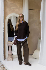 Mara Knit Jumper - Chocolate