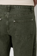 Phoenix Barrel Denim Jeans - Olive